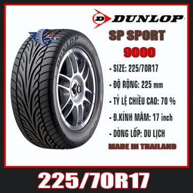  DUNLOP SP SPORT 9000 225/70R17