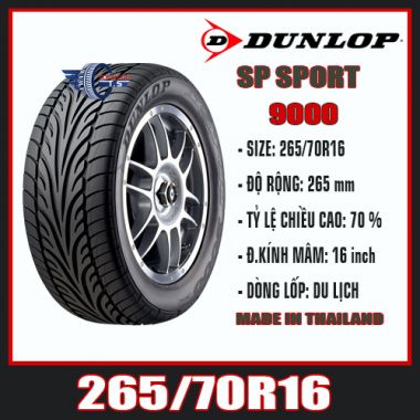 DUNLOP SP SPORT 9000 265/70R16
