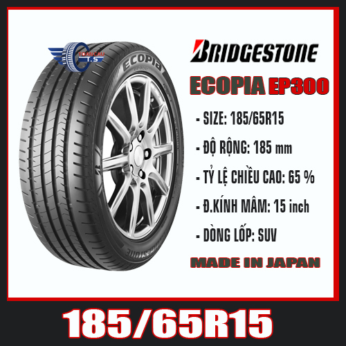 Phân phối lốp xe BRIDGESTONE ECOPIA giá tốt EP300 185/65R15