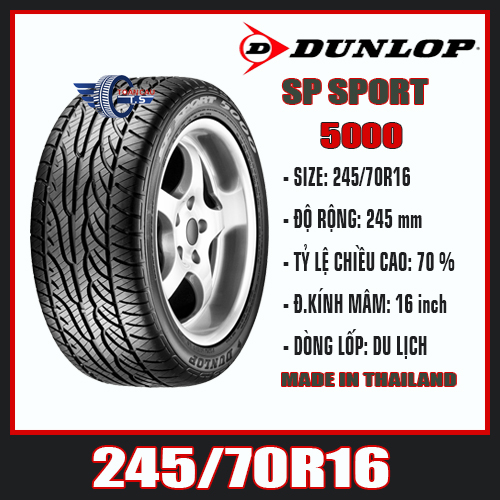 DUNLOP SP SPORT 5000 245/70R16