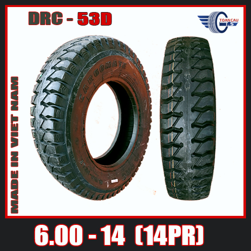 DRC 6.00-14 - NGANG - 53D - 14PR
